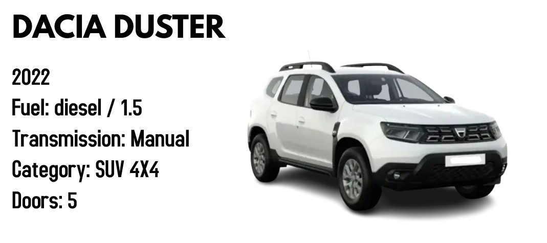 Dacia Duster 4X4 Manual or similar